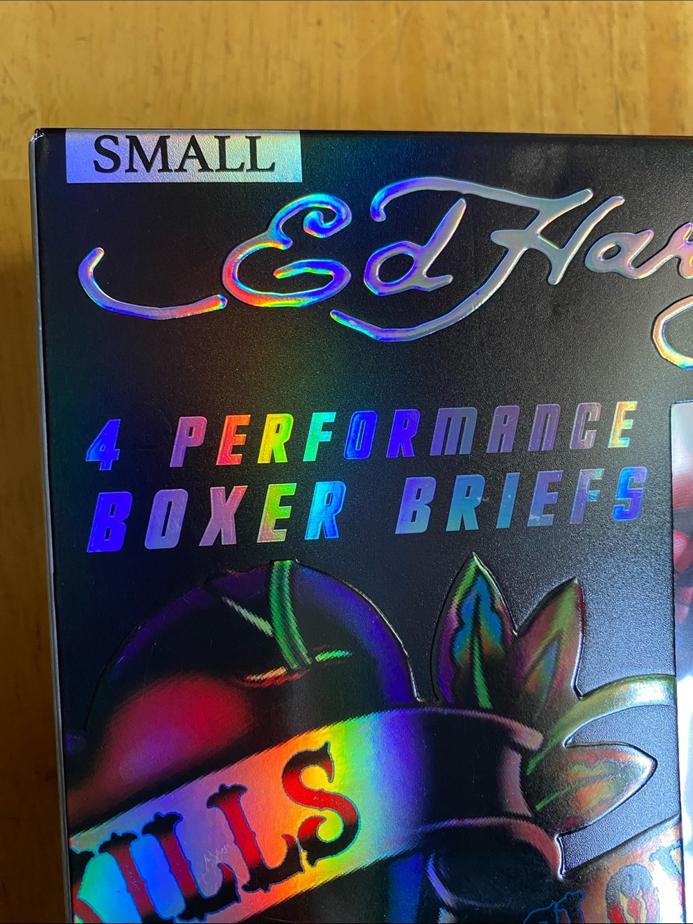 ED HARDY 4 PACK BOXER BRIEFS SIZE S New In Box. BREATHABLE, Moisture Wicking. - Picture 2 of 5